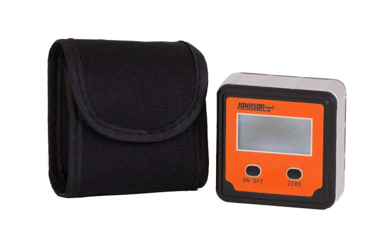 Check & transfer angle measurements accurately with Johnson's compact magnetic digital angle locator. Tool easily & clearly displays angles in degrees from 0° to 90°, in both absolute & relative measurements, making the job go faster & more accurate. Features an automatic LCD backlight for easy visibility. 049448860005
