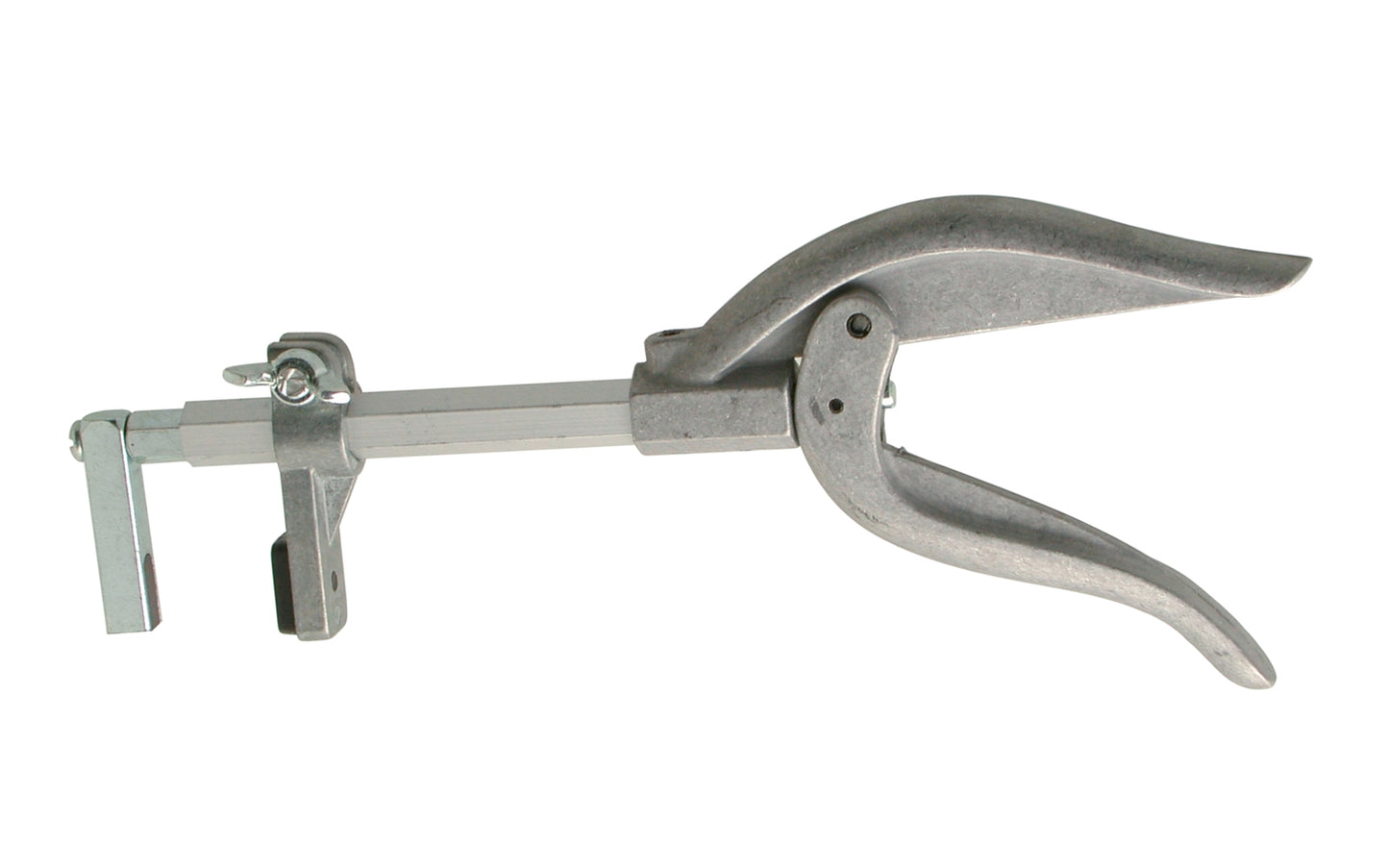 This Picture Frame Plier helps install nails on the backs of picture frames. Position the nail where it is needed, and squeeze it in place with this handy tool.