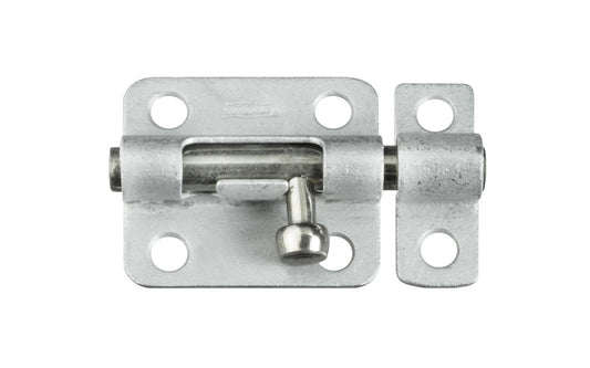 This 2-1/2" Galvanized Barrel Bolt is designed for security applications on lightweight doors, chests, & cabinets. Use on vertical, horizontal, left or right hand applications. Withstands weather conditions & prevents corrosion. 2-1/2" width x 1-1/2" height. National Hardware Model No. N151-852. 038613151857