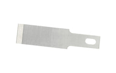 Excel #17 Small Chisel Edge Blades - 5 Pack. Great for on matte board, linoleum, foam core, plastic, cardboard, plaster cast, cork, metal, stone, wood, balsa wood, rubber, wax, clay & more. Fits  K1,  K3,  K17,  K18,  K26,  K30,  & K71  handles. Made by Excel Blades. Model 20017. 098171200176. Made in USA.