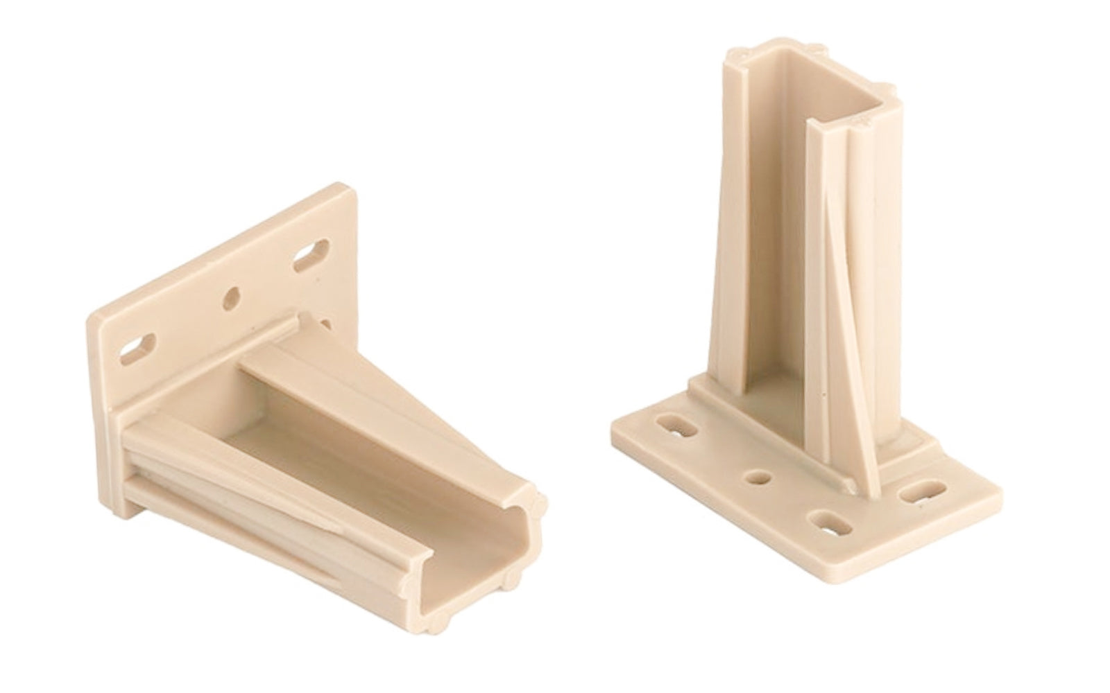 KV Plastic Drawer Slide Mounting Bracket - 2 Pack. Rear mounting drawer slide bracket for face frame application simplifies installation. Product has a left & right handed unit. Sold as a pair. Made by Knape & Vogt. Sold as a 2 pieces in a bag. Model 1805-101P. 029274345297