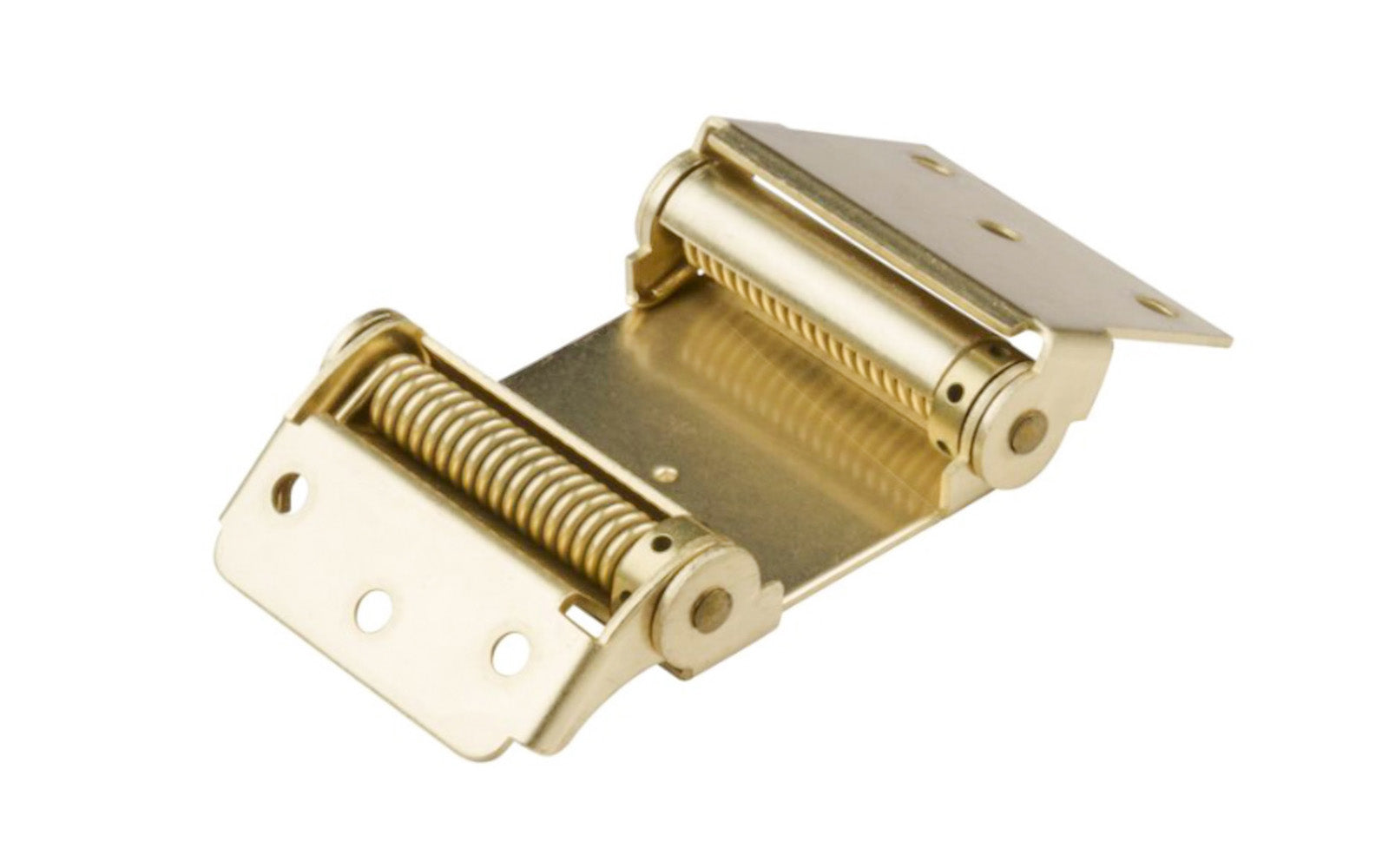 This 3" Double-Action Spring Hinge provides two way access for swinging doors. The tight pin is adjustable to provide desired closing speed for a variety of swinging-door applications. Brass Finish on steel material. Sold as a single hinge in pack.  National Hardware Model No. N100-049. 886780014327. 