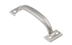 This galvanized coated utility pull is designed for general use on drawers, doors, & a variety of other applications. Includes fasteners. Made of steel material with galvanized finish. Available 5-3/4" overall size & 6-1/2" overall sizes.