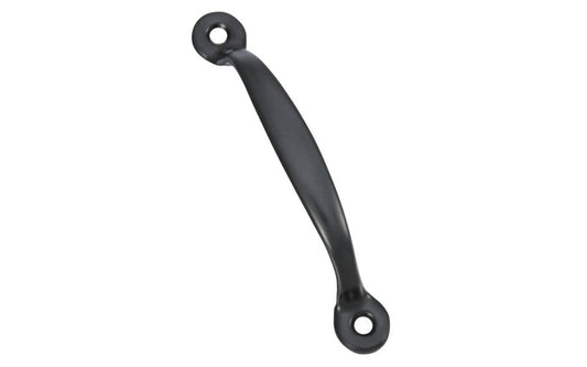 This black finish utility pull is designed for use on screen doors, & other applications. Includes fasteners. Made of steel material with black finish. 4-3/4" overall size & 4-1/4" on centers. National Hardware Model N117-663.