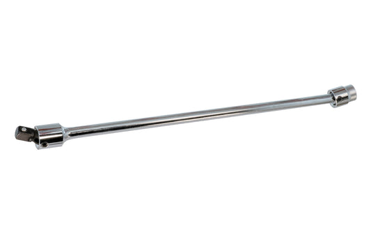20" Double Ended Extension Bar 1/2" Dr. Chrome Vanadium Steel. Extension bar. Both ends swivel. Made in Japan.