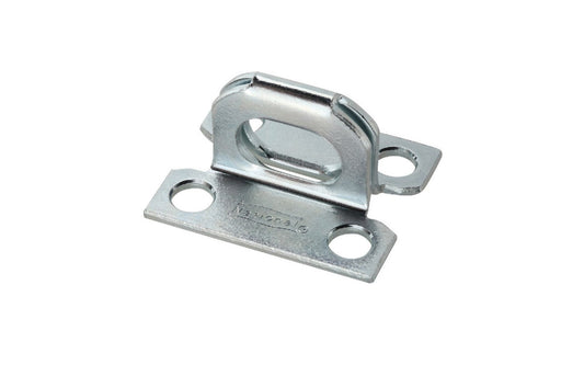 This 1-5/8" x 1-1/4" zinc-plated staple has a ribbed design for extra strength. For security, all screws are concealed when hasp is closed. Zinc-plated hot rolled steel plate staple. "Weatherguard" Protection to withstand harsh weather conditions & prevent corrosion. National Hardware Model No. N236-802. 038613236806