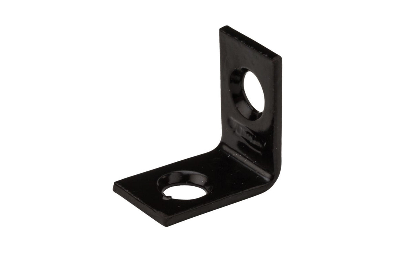This 3/4" x 1/2" Black Finish Corner Brace is designed for furniture, countertops, shelving support, chests, cabinets. Great for repair of many items & other home, workshop, & industrial applications. Made of steel material with a black finish. Single corner brace. National Hardware Model No. N226-478. 886780014525