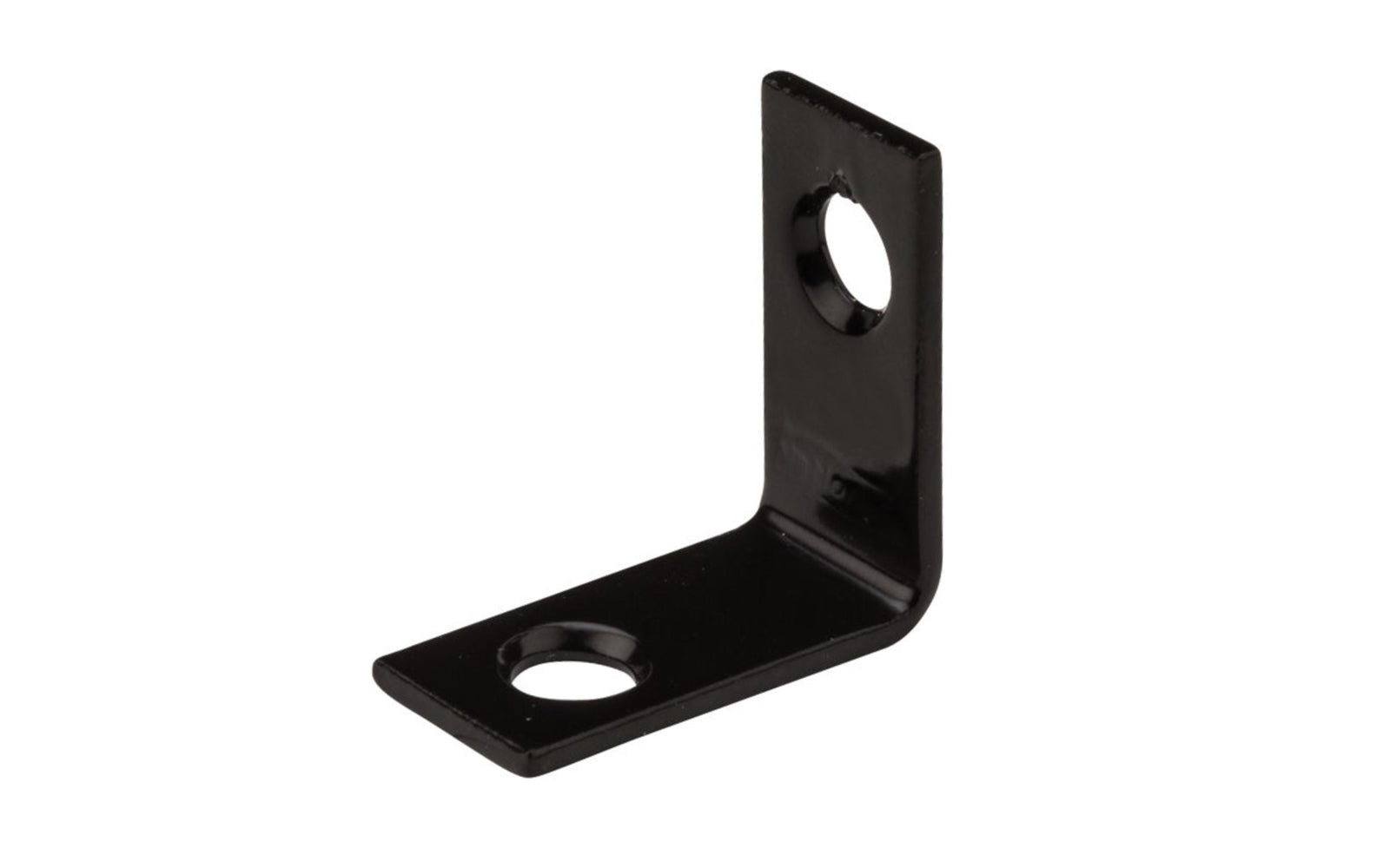 This 1" x 1/2" Black Finish Corner Brace is designed for furniture, countertops, shelving support, chests, cabinets, etc. Great for repair of many items & other home, workshop, & industrial applications. Made of steel material with a black finish. Single corner brace. National Hardware Model No. N226-479. 886780014532