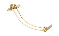 This friction lid support is designed to support lids on boxes & chests at least 2-1/2" deep. Designed for left side mounting. Tension can be adjusted to hold the lid in any position & to help prevent slamming. Made of steel material with a brass finish. One support. National Hardware Model No. N208-645. 038613208643