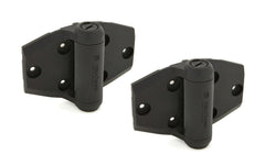TruClose Wide Self-Closing Gate Hinge - 2 Pack. Adjustable self-closing speed hinges - Self-closes gates up to a maximum of 66 lbs (5' high x 3' wide gate). 3-9/16" high  x  5-1/4" wide size hinges. Industrial strength polymer with stainless steel components. National Hardware Model N346-207. Rust & corrosion proof