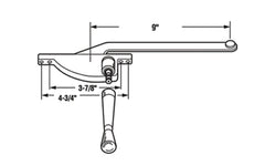 Left-Hand Teardrop Type Casement Operator