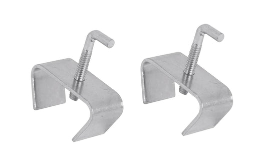 These 1" Steel Bed Rail Clamps are heavy-gauge steel brackets used to hold steel bed frames meeting rails together. Designed for 1" x 1" rails. Fits most all standard bed frames. Contents: 2 clamps & 2 holding screws. 2 Pack. 049793090058