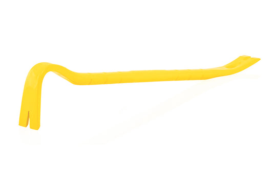 This Stanley Fatmax 24" wrecking bar is made of high carbon steel & is great for heavy demolition jobs. It has a tri-lobe design which provides a secure grip for ease of use as well as a slotted claw & beveled ends for functionality & performance. Model No. 55-102. High-visibility, powder-coated finish. 076174551020
