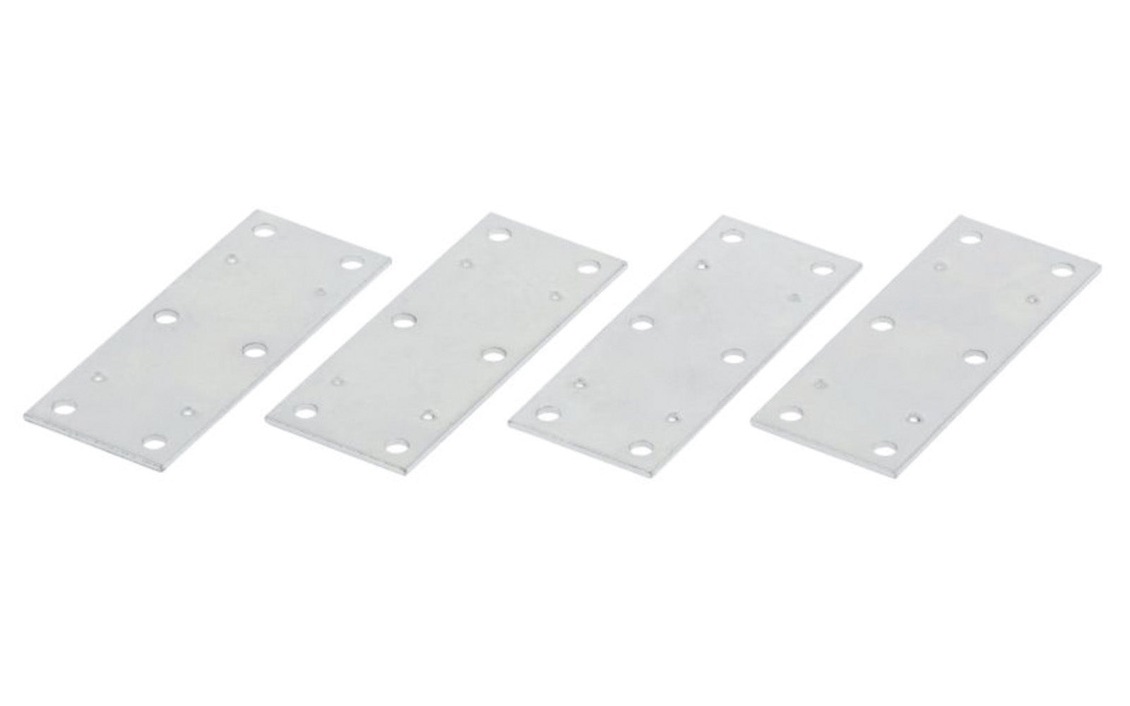 These 3-1/2" x 1-3/8" zinc plated mending plates are for reinforcing, attaching, connecting & splicing panels & industrial applications. Made of steel material with a zinc plating. 4 Pack. National Hardware Model N220-111. 038613220119. Plated to withstand weather conditions & prevent corrosion. 