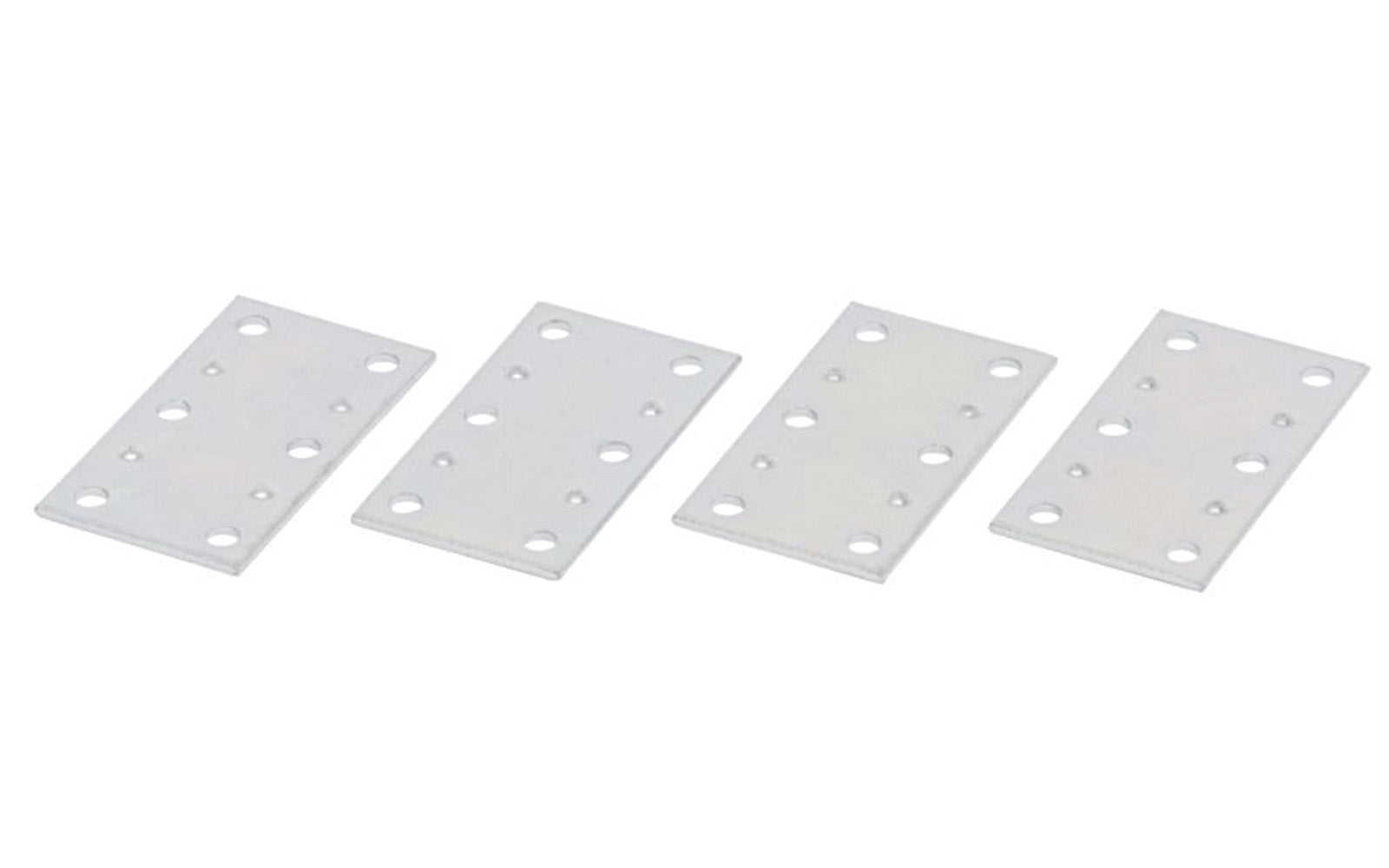 These 2-1/2" x 1-3/8" zinc plated mending plates are for reinforcing, attaching, connecting & splicing panels & industrial applications. Made of steel material with a zinc plating. 4 Pack. National Hardware Model N220-103. 038613220102. Plated to withstand weather conditions & prevent corrosion. 