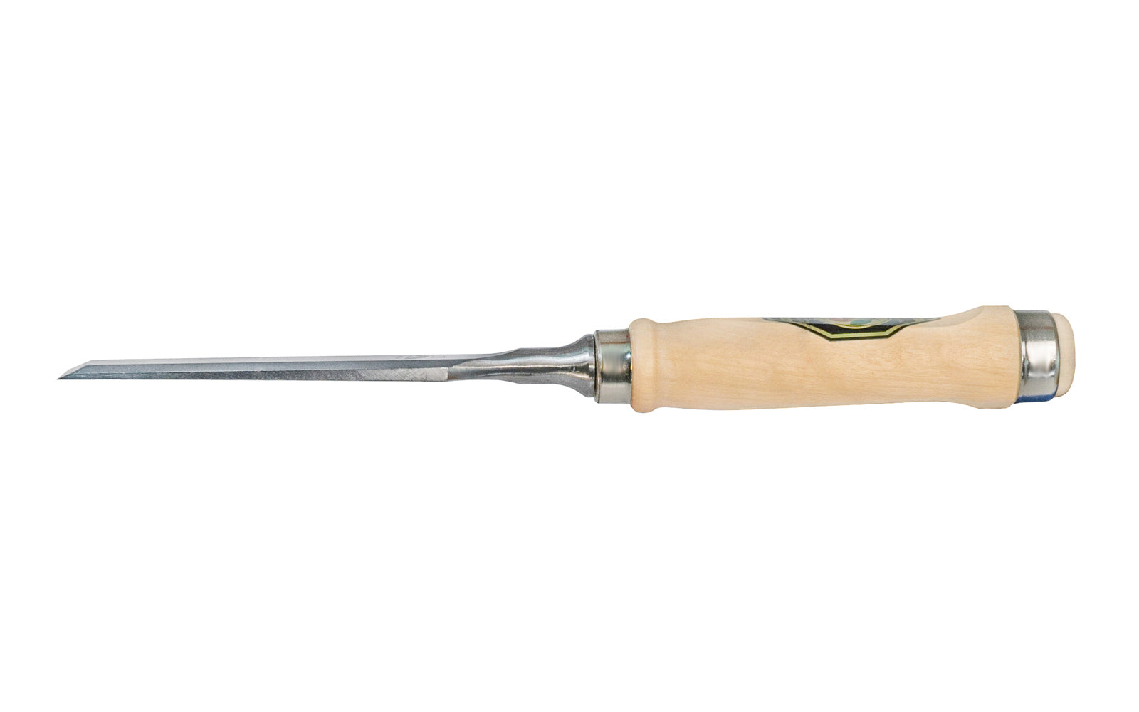 Made in Germany ~ Two Cherries · 1001 series ~ high carbon steel ~ Tempered to Rc61 Rockwell ~ Varnished flat Hornbeam handle - Stechbeitel - Firmer Chisel - short length, light pattern, bevelled edges, Flat hornbeam handle - bevel edge - steel ferrule ~ Use with mallets - 28 mm - 28MM Wide - 4016649101653 - 1001/028