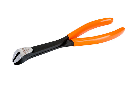 These professional Bahco Nut Gripping Pliers 2979D-180+8 have conical jaws with teeth facing inwards for extra gripping power. Designed for gripping nuts in confined spaces & positive grip on rounded bolts & nuts. Gripping capacity of 3 to 13 mm. Made of high performance alloy steel with hardened jaws.  Made in France.