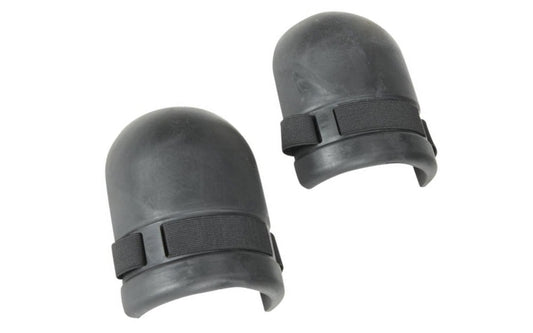 Basic rubber knee pads. Adjustable hook & loop fastener straps. Made by Do It Best Corp.