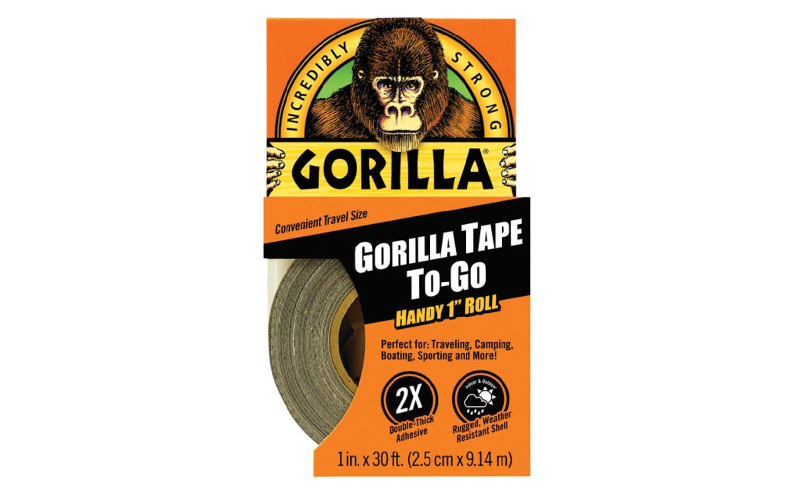 Gorilla Tape Roll, Black - 1
