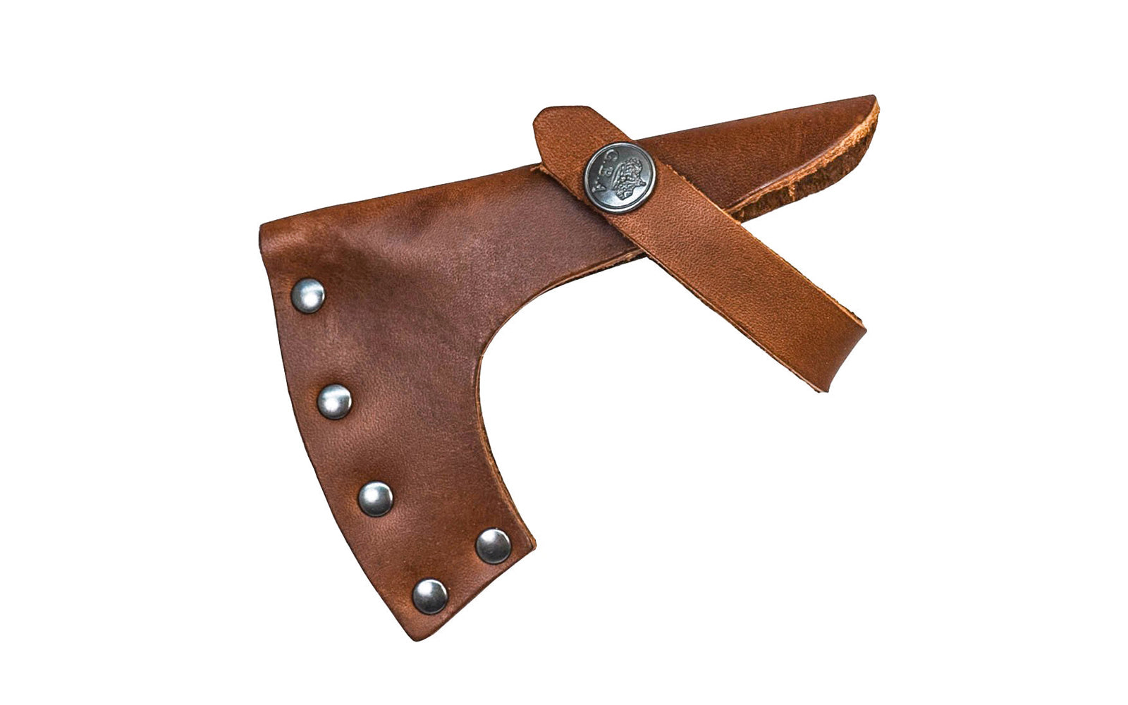 Gränsfors Bruk grain leather sheath is designed for the Mini Hatchet No. 410. The vegetable-tanned leather is free from heavy metals & is biodegradable. This sheath will also work with the No. 473-R Carving Axe. 7391765410085. Model 410C
