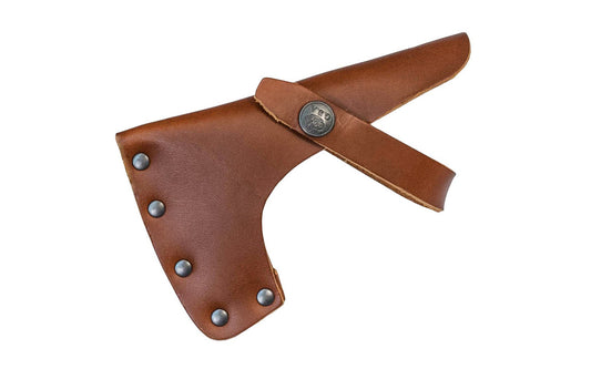 Gränsfors Bruk grain leather sheath is designed for the Wildlife Hatchet No. 415. The vegetable-tanned leather is free from heavy metals & is biodegradable. This sheath will also work with the No. 413 Small Hatchet & No. 474-R Carving Axe. 7391765415080. Model 415C