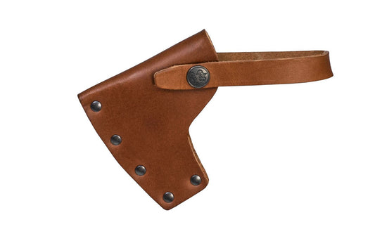 Gränsfors Bruk grain leather sheath is designed for the Small Forest Axe No. 420. The vegetable-tanned leather is free from heavy metals & is biodegradable.  7391765420084. Model 420C