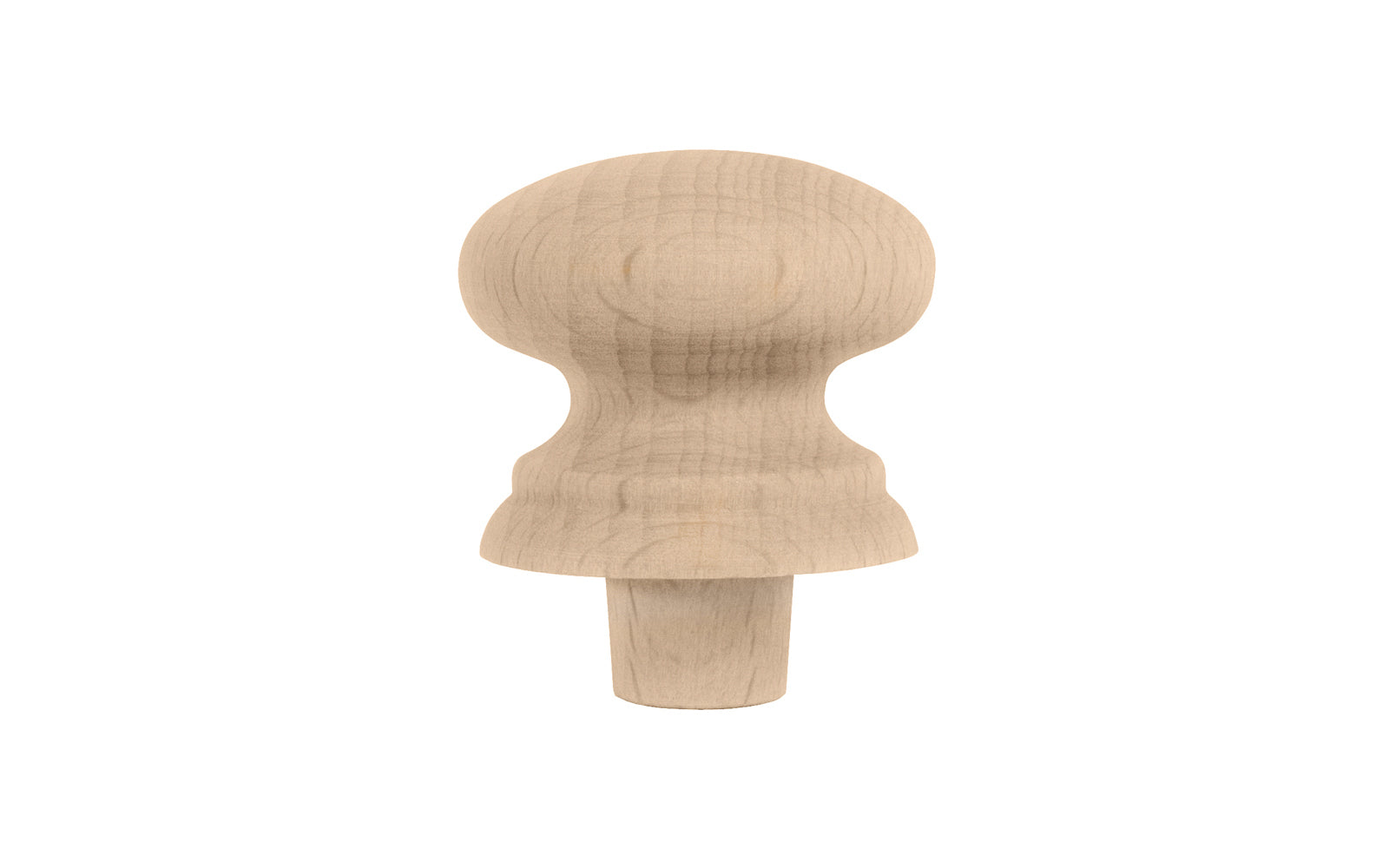 Traditional & Classic Shaker Beech Knob with Tenon. Made of unfinished solid beech wood, these wood knobs have a smooth & attractive look & feel. Wooden shaker knob for cabinets, drawers, & furniture. Old style Beechwood Shaker Knob. Wood Shaker Cabinet Knob. 1-3/8