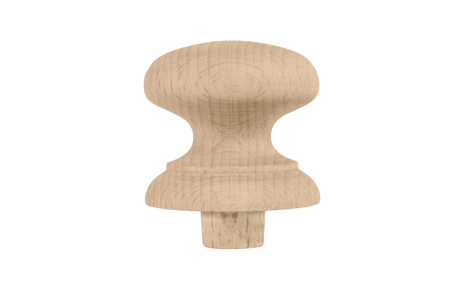 Traditional & Classic Shaker Beech Knob with Tenon. Made of unfinished solid beech wood, these wood knobs have a smooth & attractive look & feel. Wooden shaker knob for cabinets, drawers, & furniture. Old style Beechwood Shaker Knob. Wood Shaker Cabinet Knob. 1-7/8