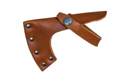 Gränsfors Bruk grain leather sheath is designed for the Outdoor Axe No. 425. The vegetable-tanned leather is free from heavy metals & is biodegradable. 7391765425089. Model 425C