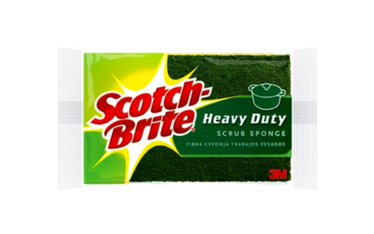 3M Scotch-Brite Heavy Duty Scrub Sponge ~  Removes Tough, Baked-On Messes 50% Faster Than Other Competitive Sponges. Great For The Kitchen, Garage & Outdoors. 021200000003. Model 425.