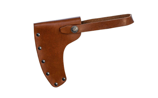 Gränsfors Bruk grain leather sheath is designed for the American Felling Axes No. 434-1, 434-2, & 434-3. The vegetable-tanned leather is free from heavy metals & is biodegradable. 7391765434180. Model No. 434C