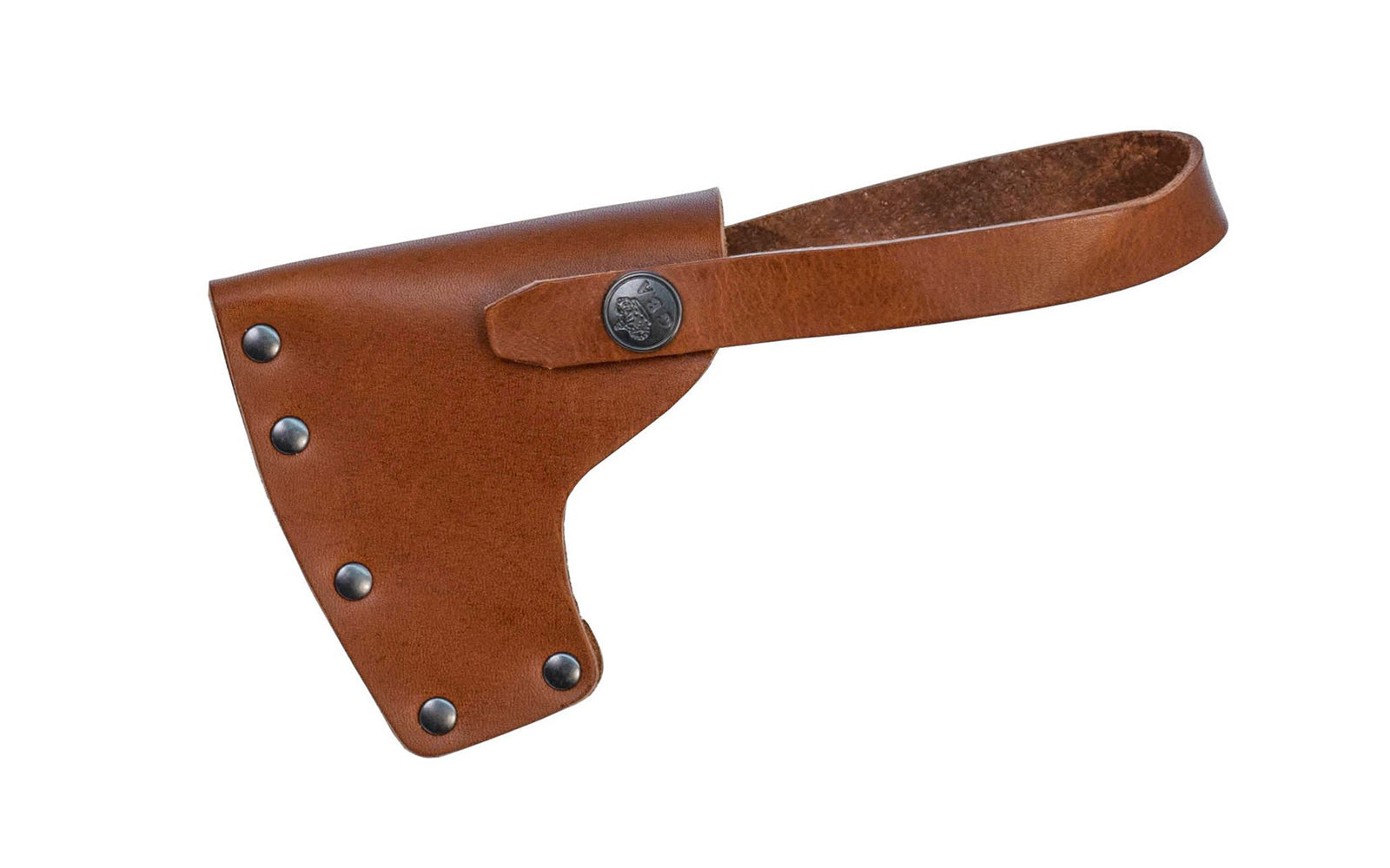 Gränsfors Bruk grain leather sheath is designed for the Splitting Axe No. 442 & Long Splitting Axe No. 445. The vegetable-tanned leather is free from heavy metals & is biodegradable. 7391765442086. Model 442C