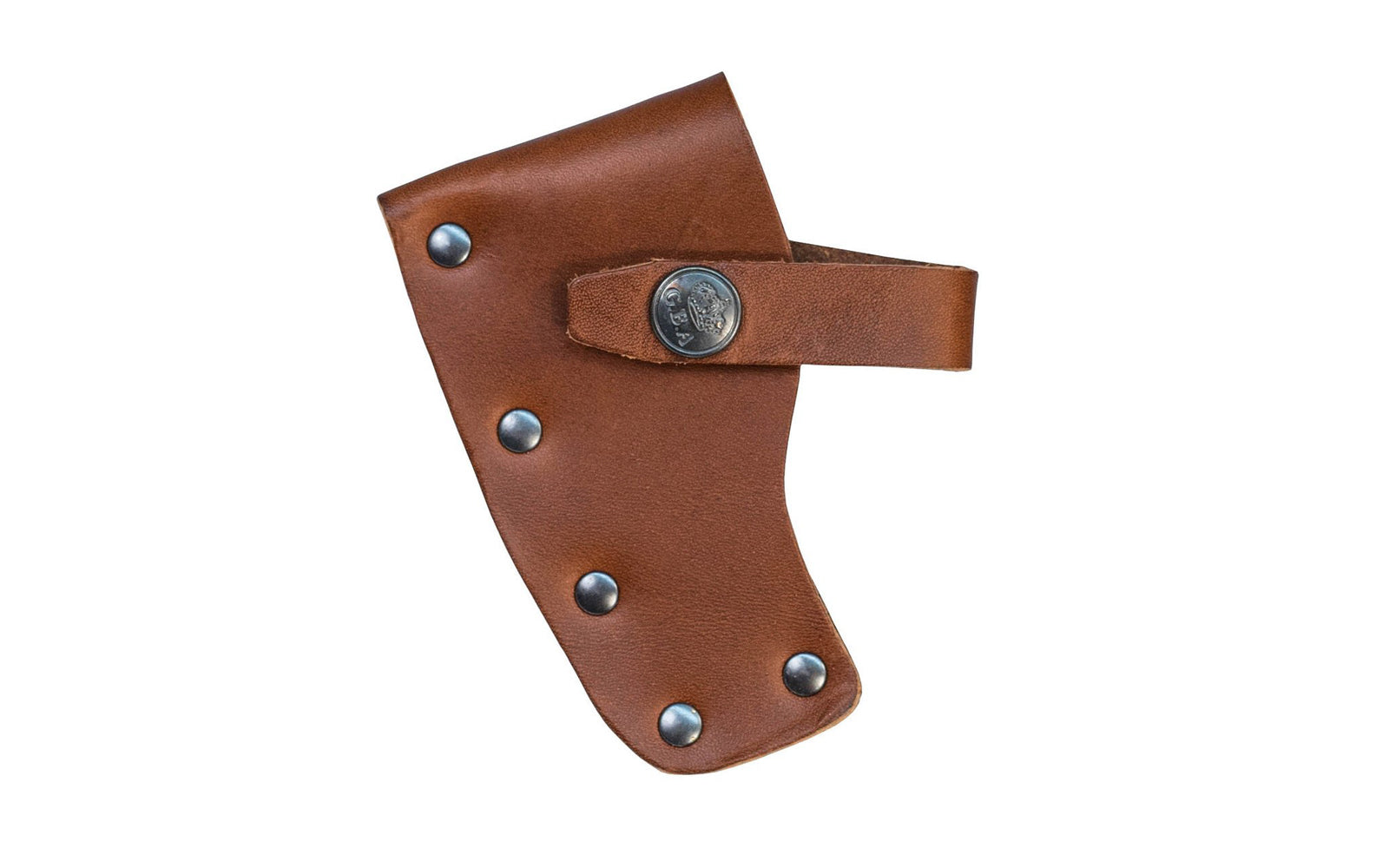 Gränsfors Bruk grain leather sheath is designed for the Carpenter's Axe No. 465. The vegetable-tanned leather is free from heavy metals & is biodegradable.  7391765465085. Model 465C