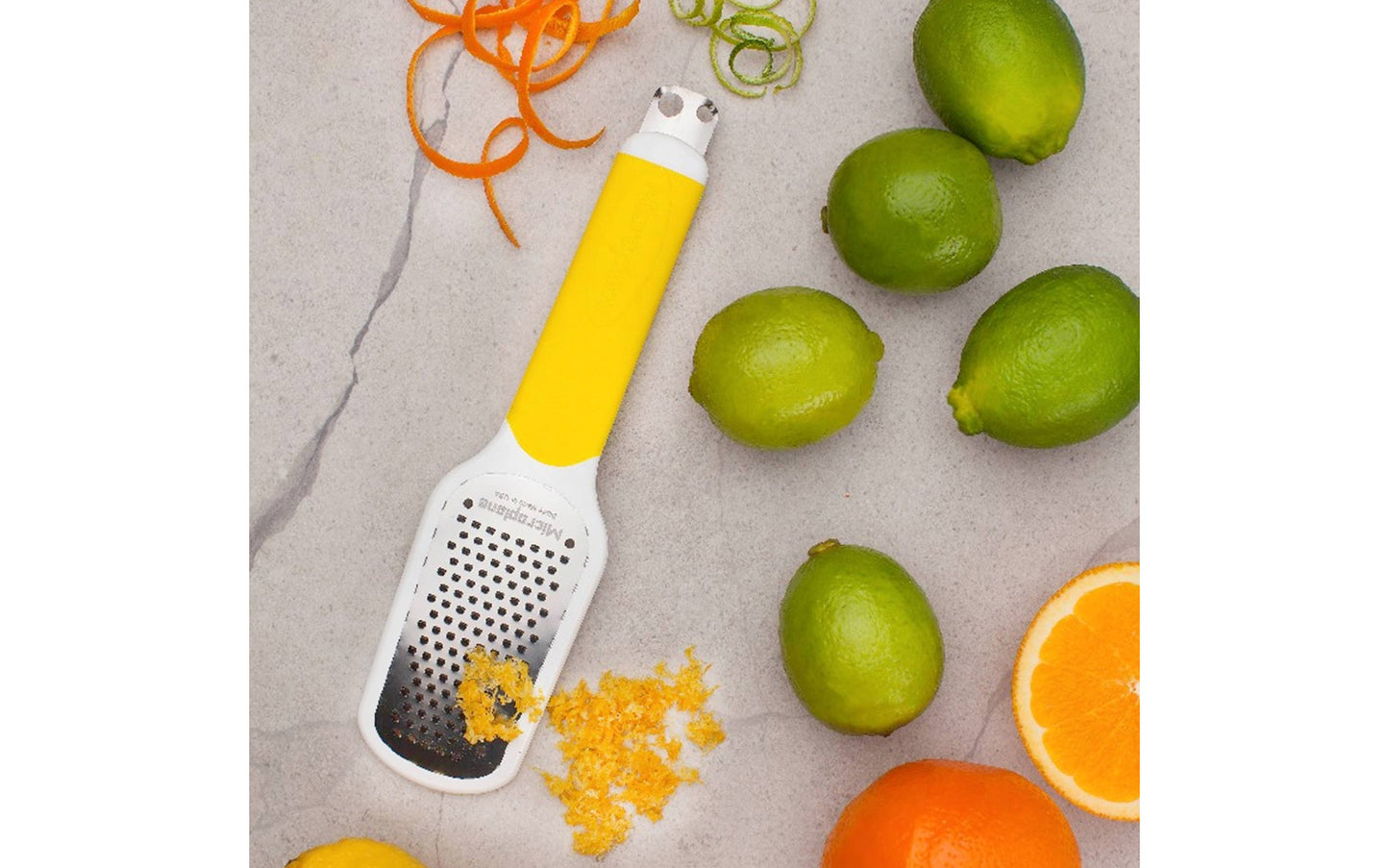 Made in USA - Blade made in USA - 3-in-1 Cirtus Tool: Zest, Garnish, & Score - Non-slip grip - Dishwasher safe - Razor-sharp blades made from stainless steel - Great for zesting oranges, lemons, limes & other types of citrus fruits -  three-in-one Ultimate Citrus Tool from Microplane - Multi-Zester Tool - 098399475202