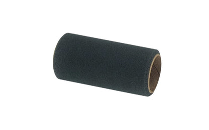 This 4" long x 3/8" nap foam roller cover is an inexpensive, throw-away applicator that is ideal for smooth surfaces. For the application of enamel, latex, stain, oil paints, & varnish. Urethane foam brush roller. Jen Mfg.  Made in USA. 4" wide roller. 082826304562. Jen Mfg. Model 4PR. Made in USA
