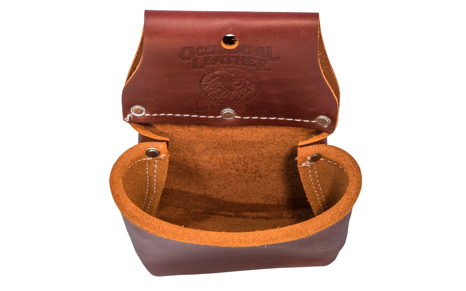 Occidental Leather Large Pouch ~ Model 5019 - Fits a 3" work belt - Pouch - Utility Bag - Made of genuine leather - Made in USA - Single Leather Bag - Tool Bag - 759244007503 - Occidental Leather's single pouch all leather bag. Occidental one pocket bag - One Pouch - Compact pouch. No tool holders. Small