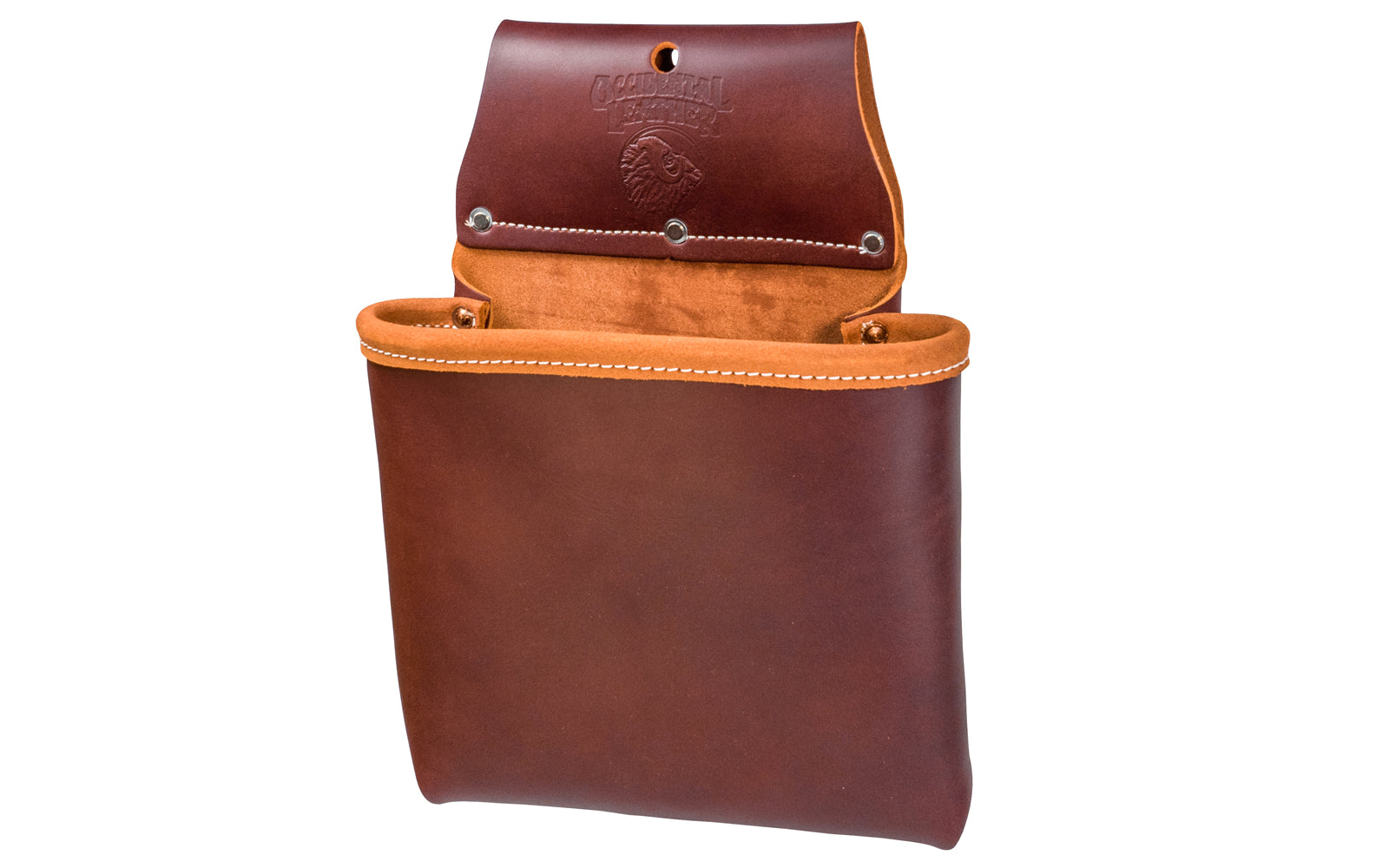 Occidental Leather Large Pouch ~ Model 5024 - Fits a 3" work belt - Pouch - Utility Bag - Made of genuine leather - Made in USA - Single Leather Bag - Tool Bag - 759244007800 - Occidental Leather's largest single pouch all leather bag. Extra large deep bag without tool holders. - Occidental one pocket bag - One Pouch