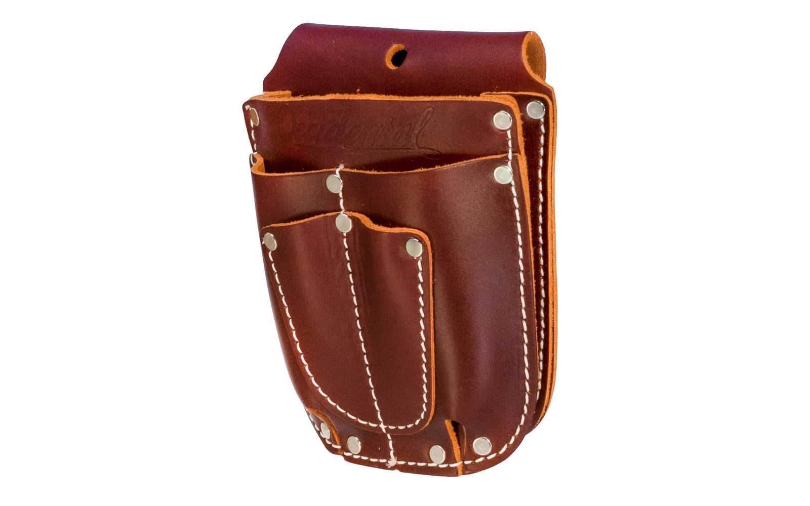 Occidental Leather 5-pocket Organizer Caddy ~ 5100 - Fits up to 2" work belt - Leather Pocket Organizer - Riveted - Holster - Belt Caddy  - Occidental Holder - Occidental Leather Pocket Caddy - Tool Caddy - 5 pocket tool organizer Ideal for small repair work, shop workers, gardeners, farm repair, & cabinetmakers - Five Pocket Caddy