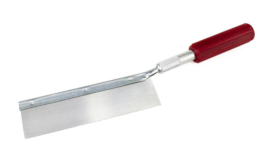 This Razor Saw Set has a K5 handle & 5" steel pull razor saw blade which has 46 teeth per inch. This tool is ideal for cutting wood, soft metals & is often used with plastic. Excel Blades Model 55001. Made in USA.
