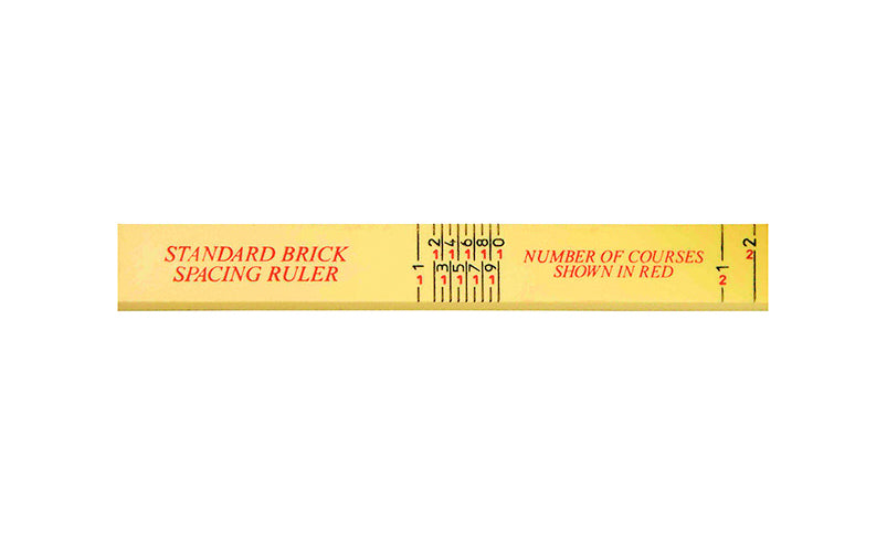 Rhino 6' Brick Spacing Fiberglass Folding Ruler – Hardwick & Sons