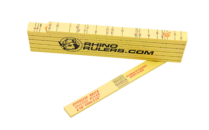Rhino 6' Oversize Brick Spacing Fiberlass Folding Ruler – Hardwick & Sons