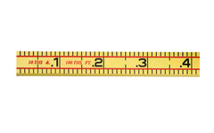 Rhino Rulers 6' Engineer's Fiberglass Folding Ruler with a 1/2" x 6' Engineer’s Scale. Made of tough polyamide reinforced with fiberglass for durability. Easy to read black-on-yellow markings & red 16" stud marks. Model 55125. 727659551256.  Made in Switzerland