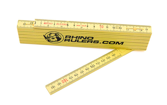 Rhino Ruler 6' Fiberglass Folding Ruler (10ths/inches) - eGPS Solutions Inc.