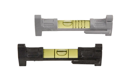Model No. 595 ~ 3" line levels' lightweight design reduces line sag, for an accurate reading every time. The impact-resistant "Multi-Pitch" vial also read slope in 1/8" increments. Johnson Level Model No. 595. 40-0295. Use for masonry, landscape & sheet metal work. Lightweight construction reduces line sag
