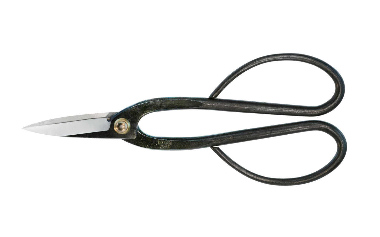 These Japanese Ashinaga Basami Shears are high quality snips for Bonsai, bud cutting, floral thinning, & other multi-purpose outdoor garden work. Made of high carbon steel, the cutting edges are sharp & cut nicely. Large handles for a good grip. Works excellent for thinning & defoliating Bonsai. Made in Japan.