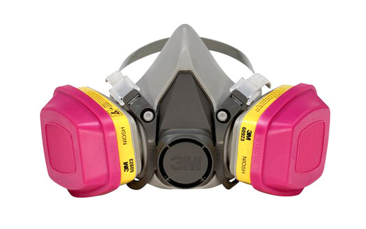 3M Pro Multi-Purpose Respirator. 3M Model 62023H1-DC. Drop down feature for more versatility. Designed for use for mold, lead, & sprays from coatings & sealants. 051141902784