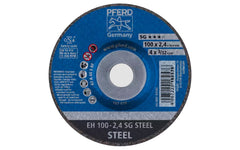 High quality 4" Cut-Off Wheel made by Pferd in Germany. Model 63102. Designed for steel, cutting of sheet metal, sections, cutting solid material. Fast cutting action. 4" diameter. 5/8" Arbor. 3/32" thickness of blade. 4007220162576. Made in Germany.