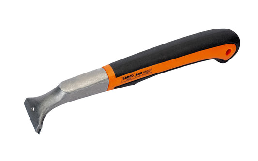 Bahco Ergo Universal Paint Scraper. It's a heavy duty scraper for universal use regardless of scraping direction. Two-component handle provides ample space to scrape with both hands, better grip and excellent working comfort. Supplied with 442, 50mm double edged straight carbide blade. 7311518221591. Made in Sweden.