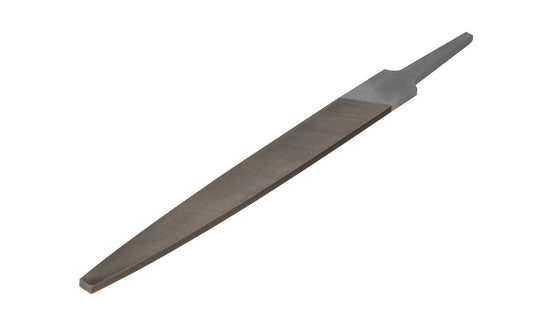 Bahco 6" Flat Taper Edge Smooth Cut File. Surfaces double cut, edge single cut. Taper shape enables to reach more easily into angles & corners. Great for filing flat surfaces, sharp corners & shoulders as well as for deburring. Made in Portugal. 1-110-6-3-0. 7311518019372