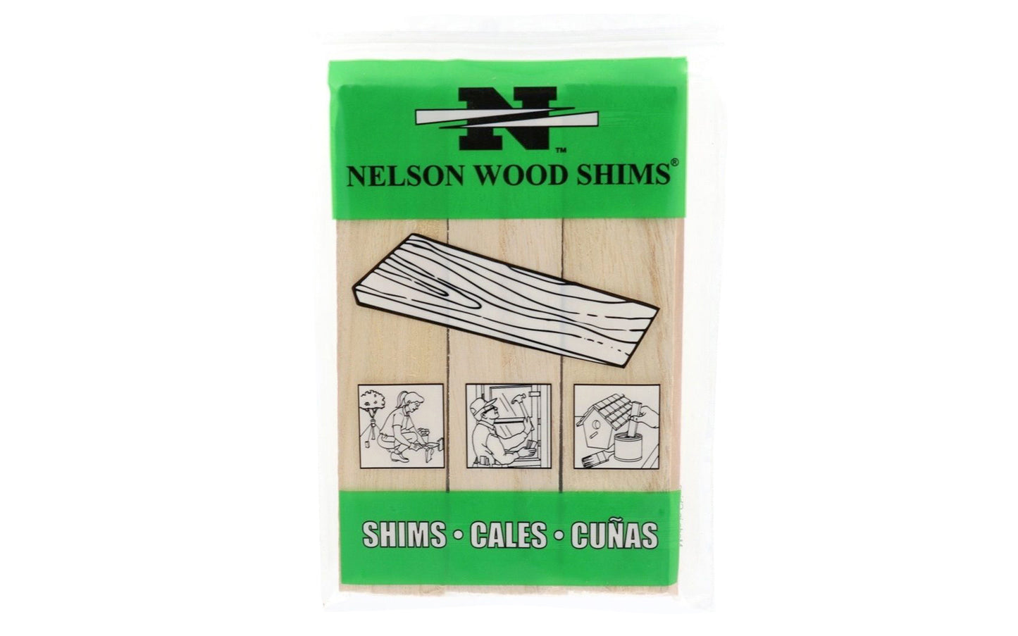 6" long Nelson Wood Shims are a favorite of the do-it-yourself type & contractors. Thin, feathered tips. 6" long x 1-3/8" pine wide shims in a Excellent for doors, windows, cabinets, countertops, leveling appliances, craft projects etc. 9 pack bundle. DIY Wooden Shim Bundle. 00808.  091996000808